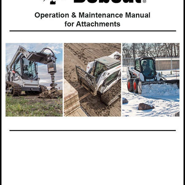 Bobcat 6987312ENUS Vibratory Roller Operation and Maintenance Manual Paper Copy English