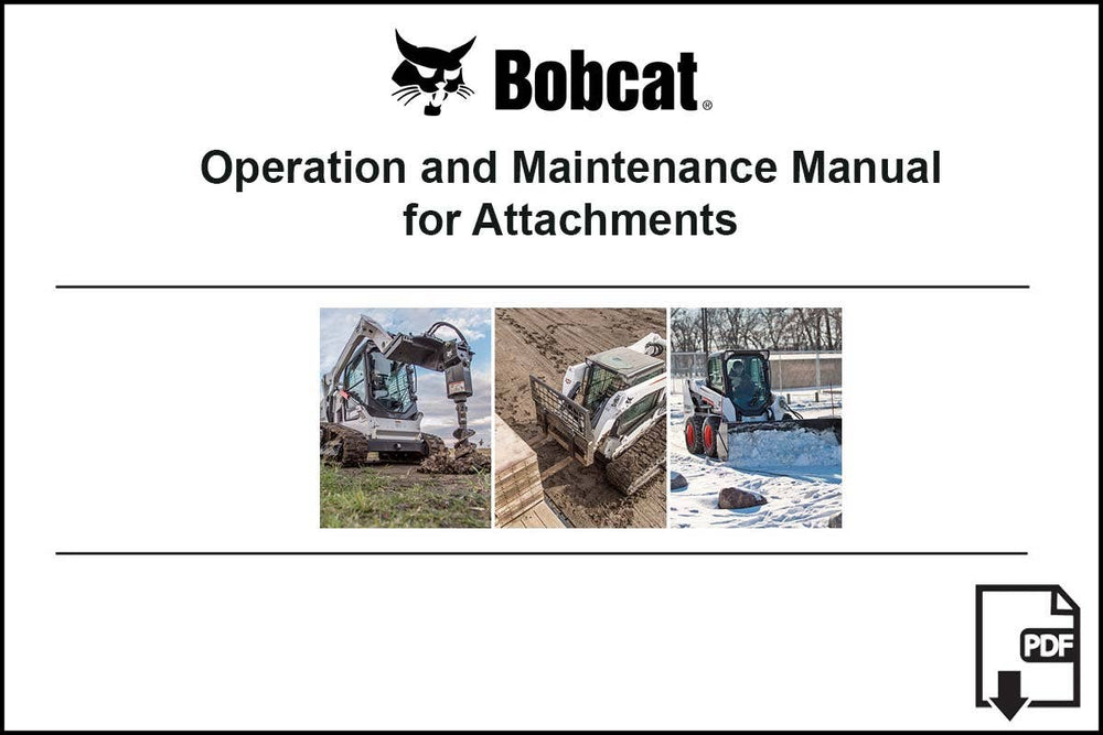 Bobcat 6987368ENUSPDF Grader Operation and Maintenance Digital Manual