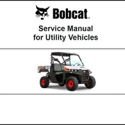 Bobcat 6989598ENUSPDF 3200 Utility Vehicle Service Digital Manual