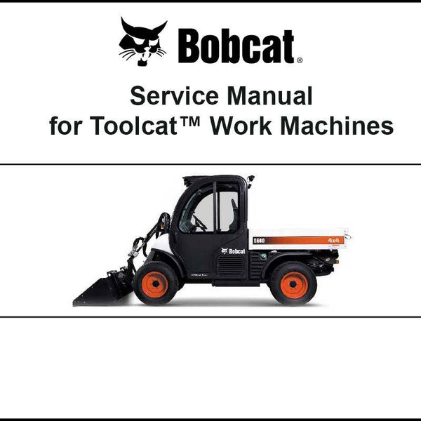 Bobcat 6990054ENUSPDF 5610 Toolcat Service Digital Manual