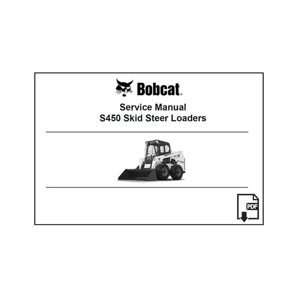 Bobcat 6990808ENUSPDF S450 Loader Service Digital Manual