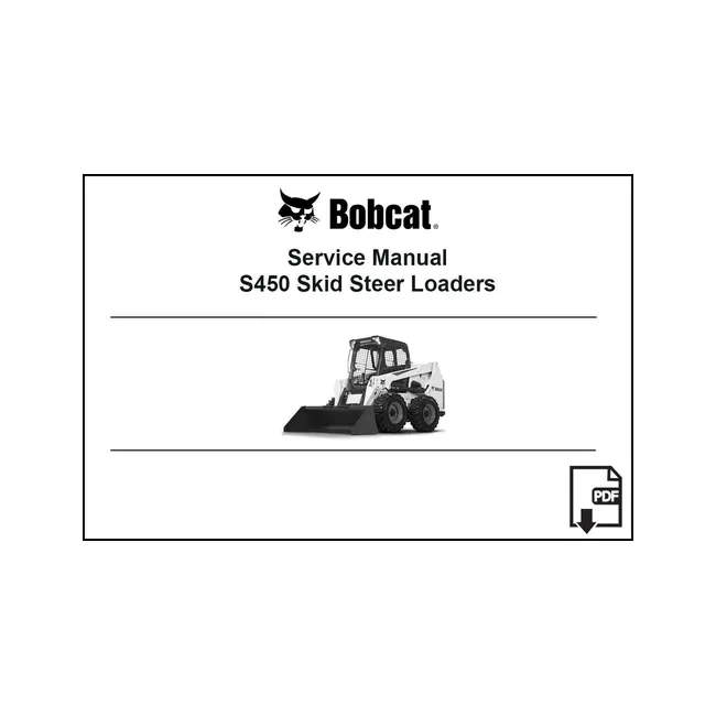 Bobcat 6990808ENUSPDF S450 Loader Service Digital Manual