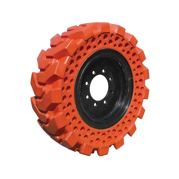 Bobcat 7022986 Right Non-Marking Orange Skid Steer Solid Tires 12 x 16.5