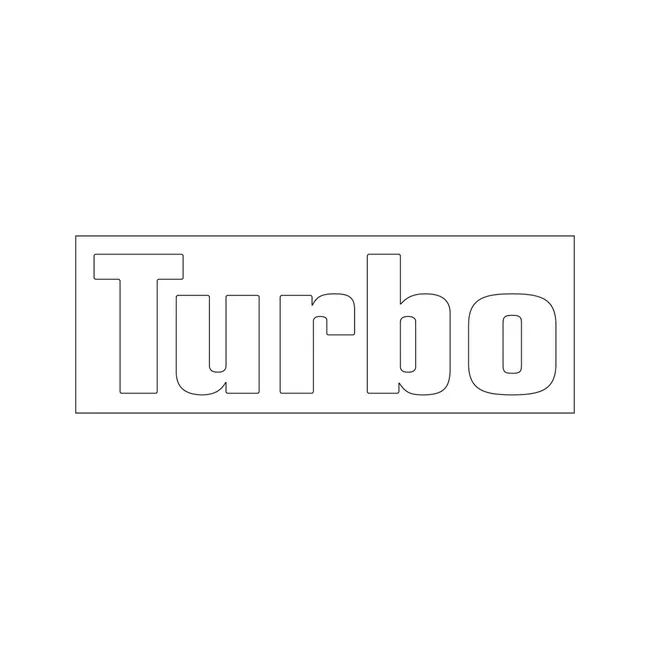 Bobcat 7102085 Turbo Decal for Toolcat Work Machines