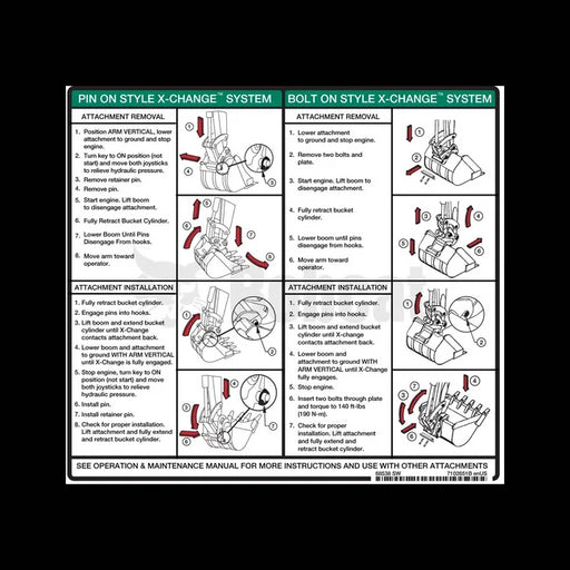 X-Change Instructions Decal, 7102651