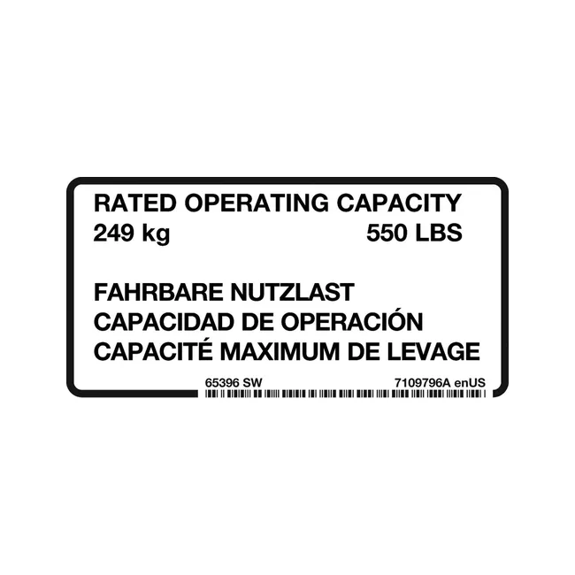 Bobcat 7109796 Load Decal for Mini Track Loaders