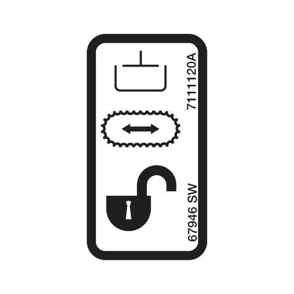 Bobcat 7111120 Hydraulics Unlocked Decal for Excavators