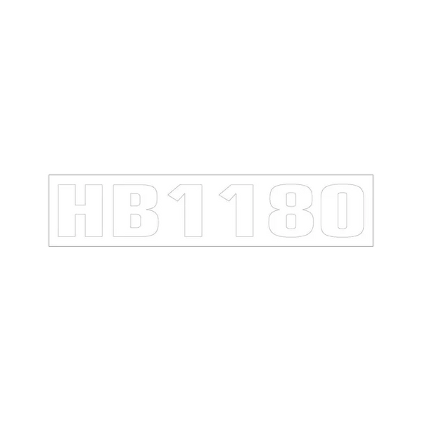 Bobcat 7115517 HB 1180 Model Decal