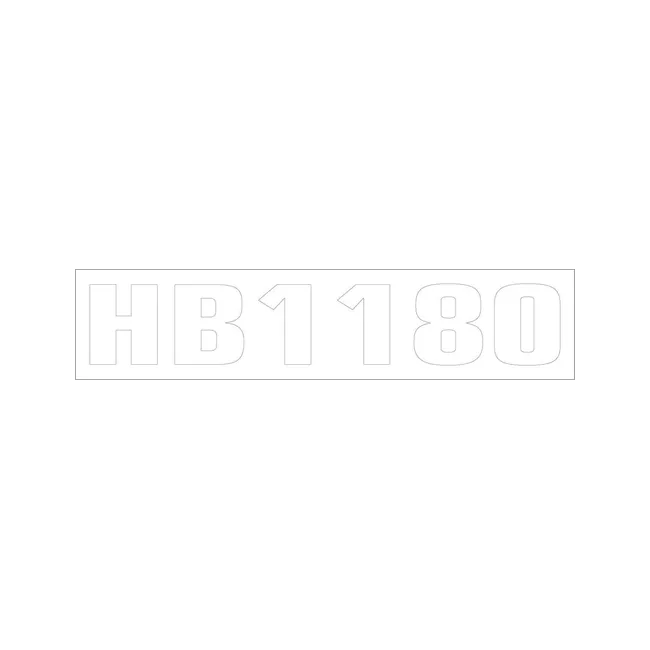 Bobcat 7115517 HB 1180 Model Decal