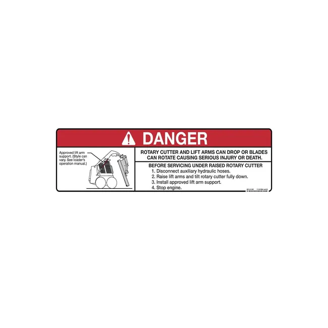 Bobcat 7116789 Danger Decal