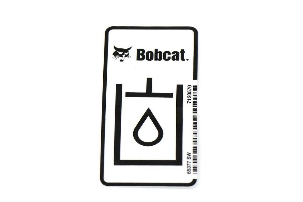 Bobcat 7120570 Hydraulic Oil Decal