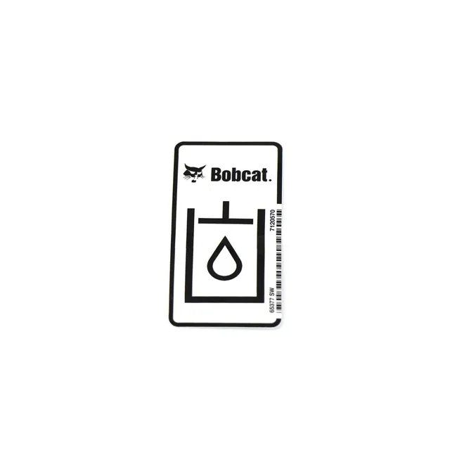 Bobcat 7120570 Hydraulic Oil Decal
