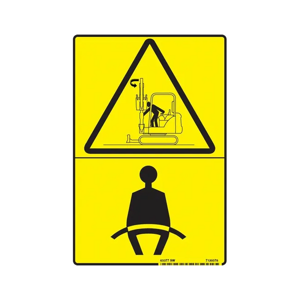 Bobcat 7120578 Warning Decal