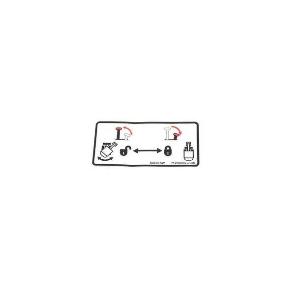 Bobcat 7126509 Swing Lock Decal for Excavators