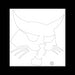 12.4 x 12 White Bobcat Head Logo Decal, 7127235