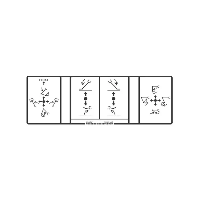 Bobcat 7131327 Control Decal For Backhoe