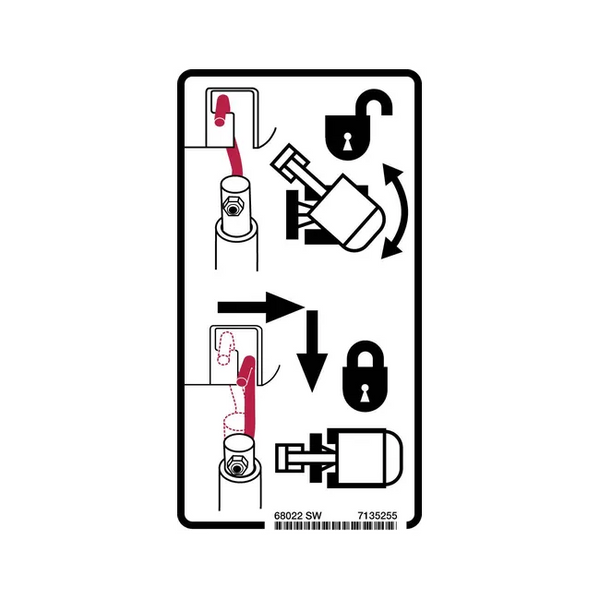 Bobcat 7135255 Preheat Decal for Excavators