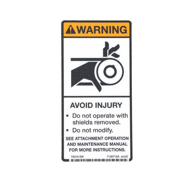 Bobcat 7136716 Decal for Forestry Cutters
