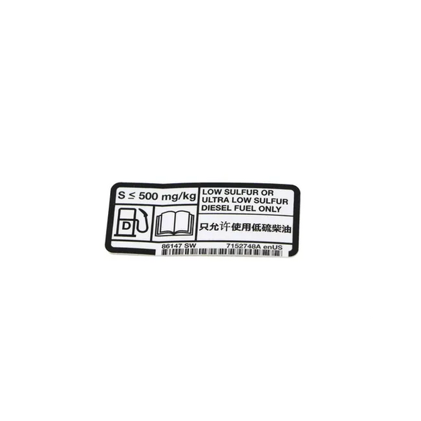 Bobcat 7152748 Low Sulfur Decal