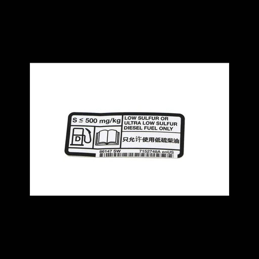 Low Sulfur Decal, 7152748