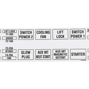 Bobcat 7157317 Fuse Relay Decal