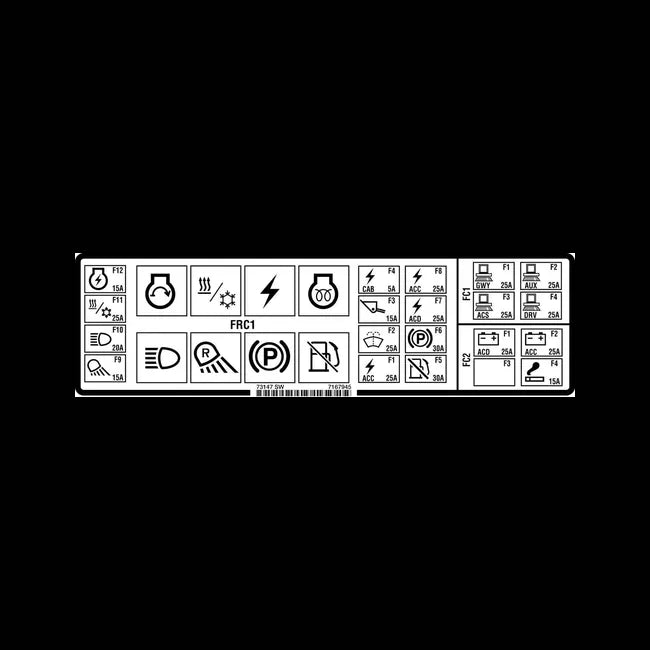Decal Fuse Relay, 7167945