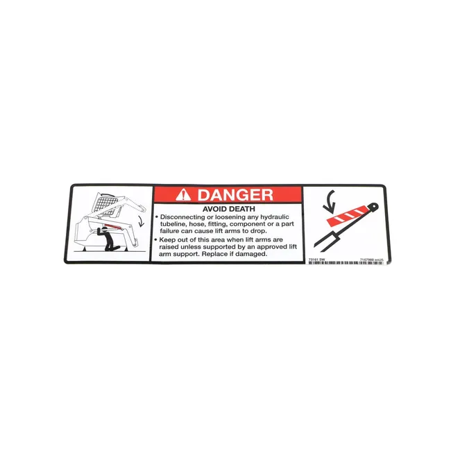 Bobcat 7167988 Danger Decal for Loaders