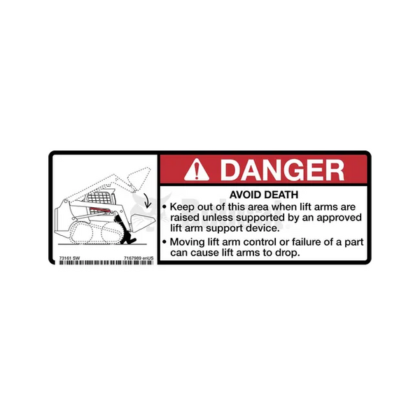 Bobcat 7167989 Danger Decal