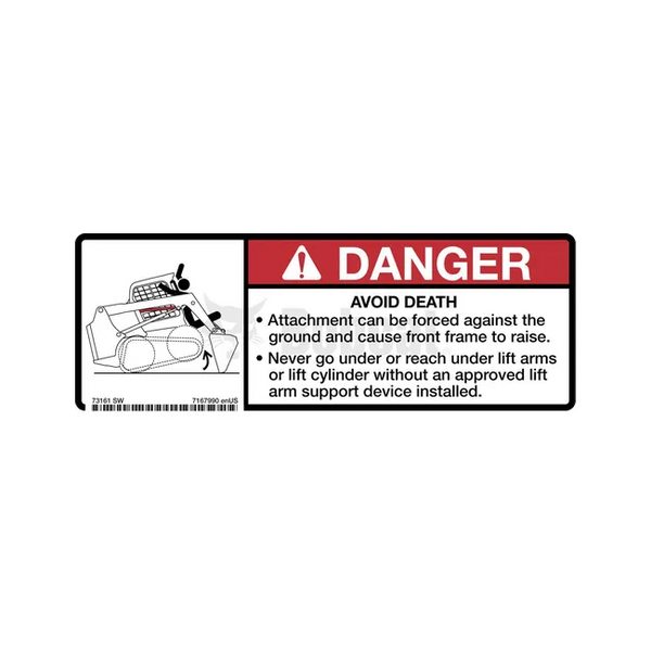 Bobcat 7167990 Danger Decal