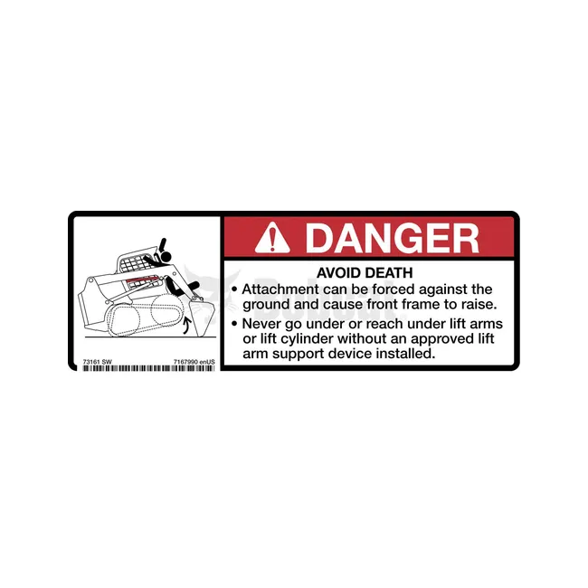 Bobcat 7167990 Danger Decal