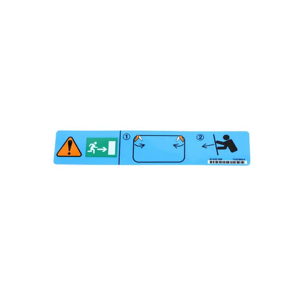 Bobcat 7167991 Decal Exit Rear