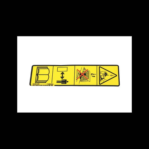 No-Text Warning Decal for Loaders, 7168020