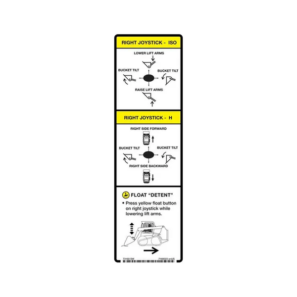 Bobcat 7168023 Control Decal