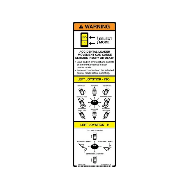 Bobcat 7168024 Warning Decal