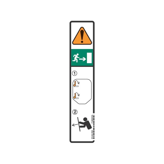 Bobcat 7168025 Emergency Door Decal