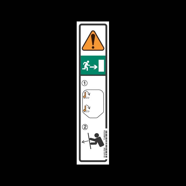 Emergency Door Decal, 7168025