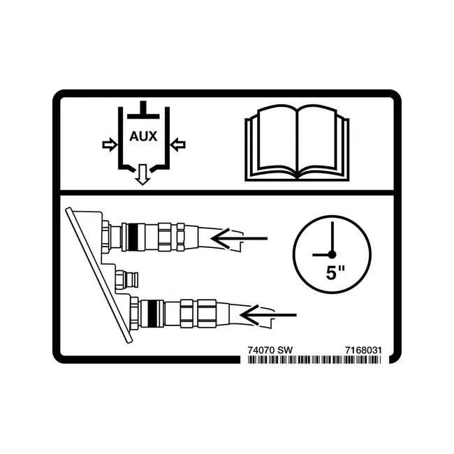 Bobcat 7168031 Coupler Decal