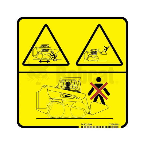 Bobcat 7168040 Warning Decal