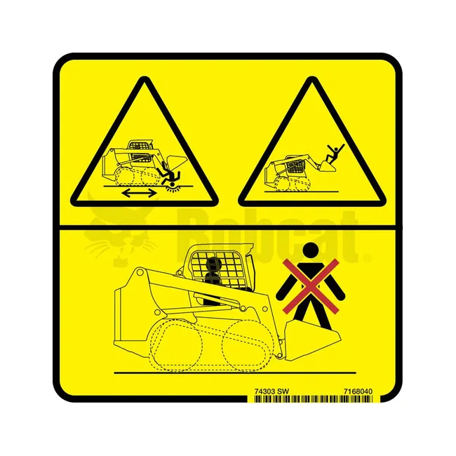 Bobcat 7168040 Warning Decal