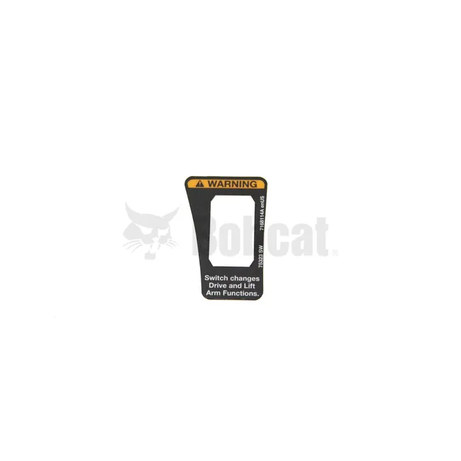 Bobcat 7168114 Switch Decal