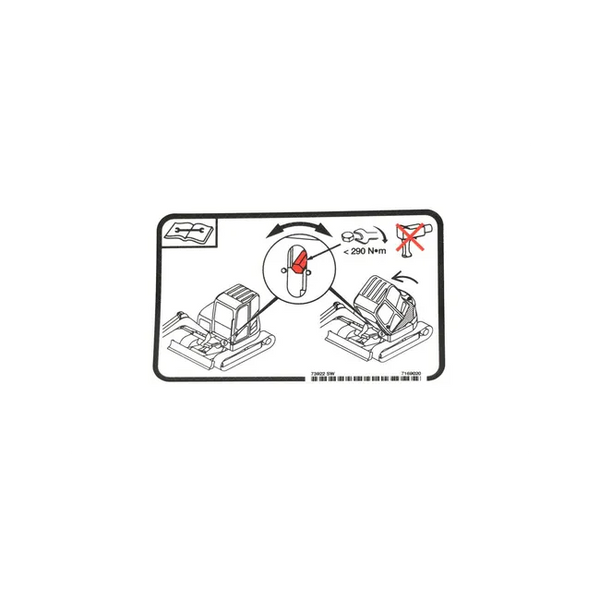 Bobcat 7169020 Cab Tilt Decal