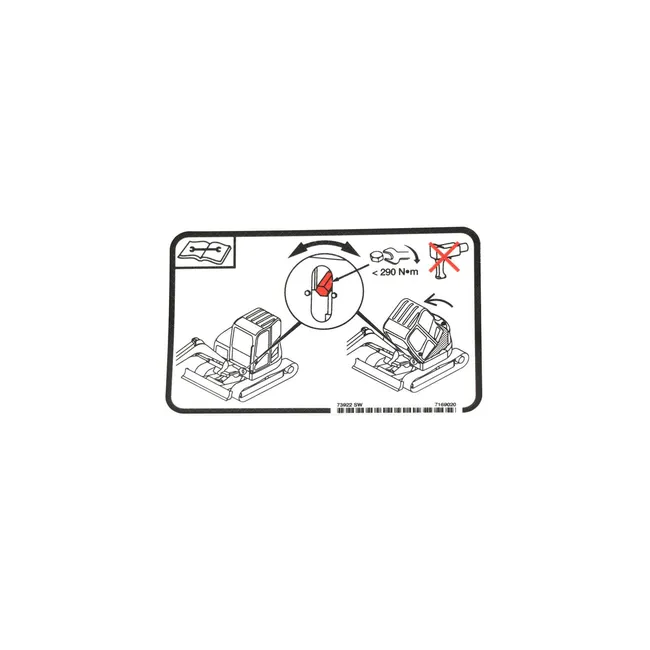 Bobcat 7169020 Cab Tilt Decal