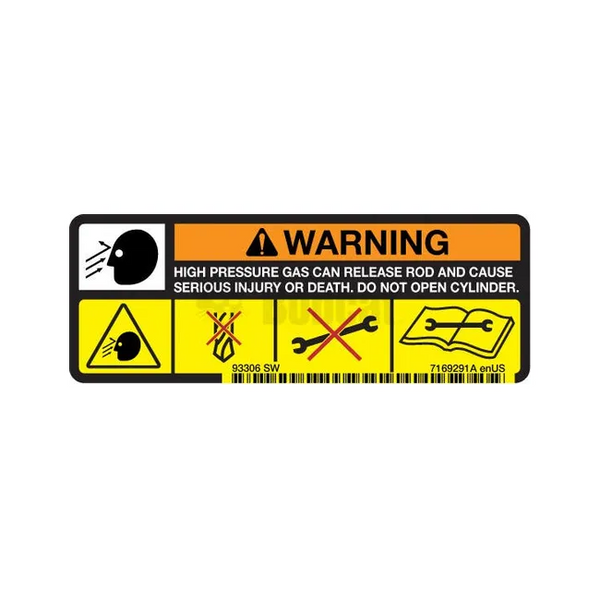 Bobcat 7169291 Warning Decal