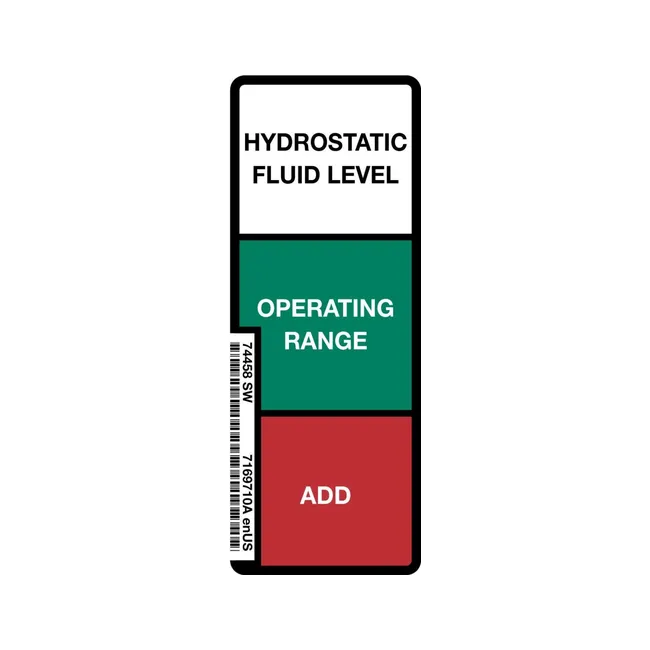 Bobcat 7169710 Sight Gauge Decal for Loaders