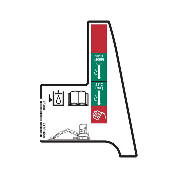 Bobcat 7172154 Hydraulic Oil Decal