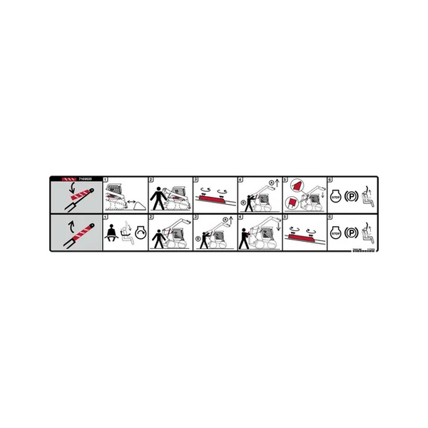 Bobcat 7177072 Lift Arm Support Decal