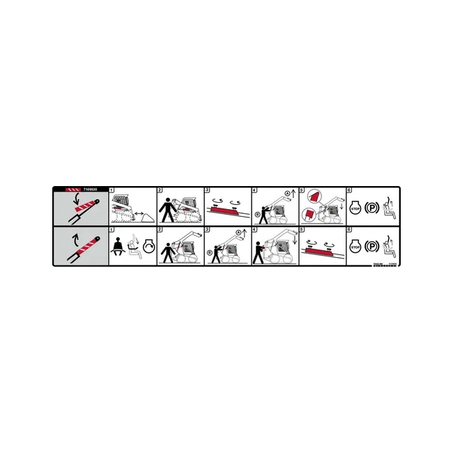 Bobcat 7177072 Lift Arm Support Decal