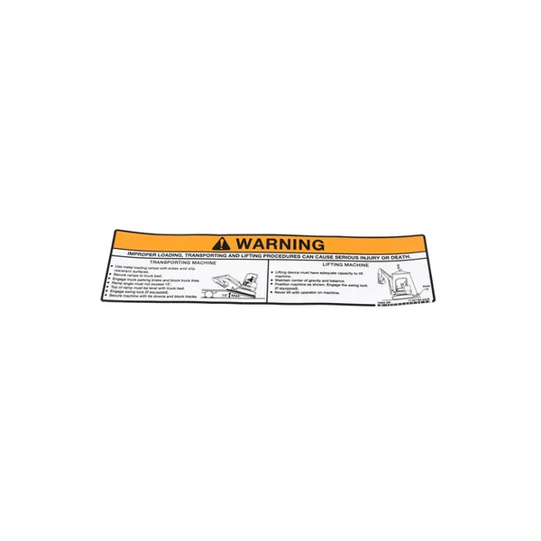 Bobcat 7178178 Warning Decal for Excavators