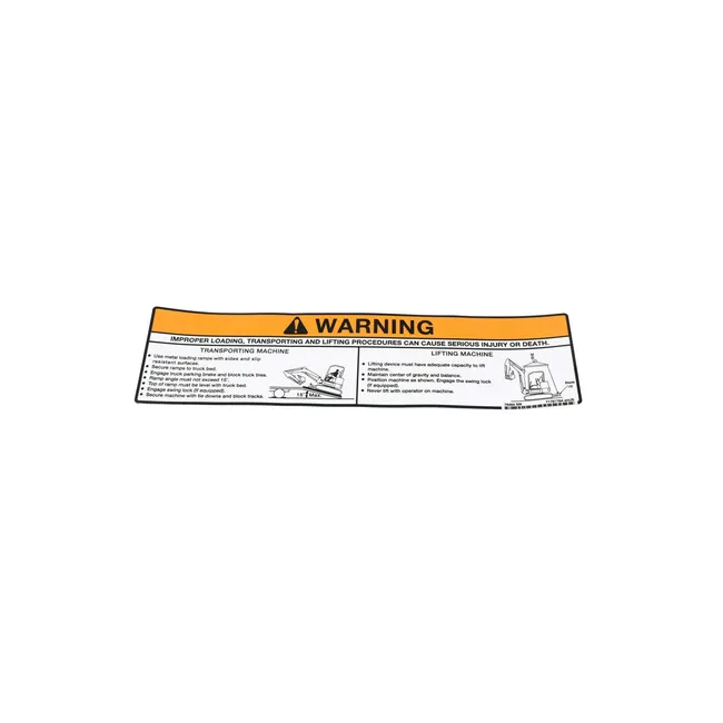 Bobcat 7178178 Warning Decal for Excavators