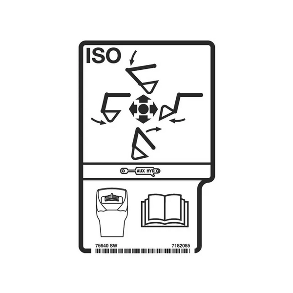 Bobcat 7182065 Right-Hand ISO Decal for Excavators